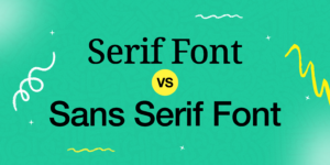 serif and sans serif fonts